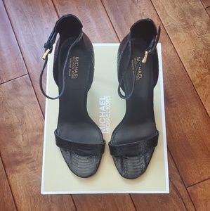 michael kors harper snakeskin sandal